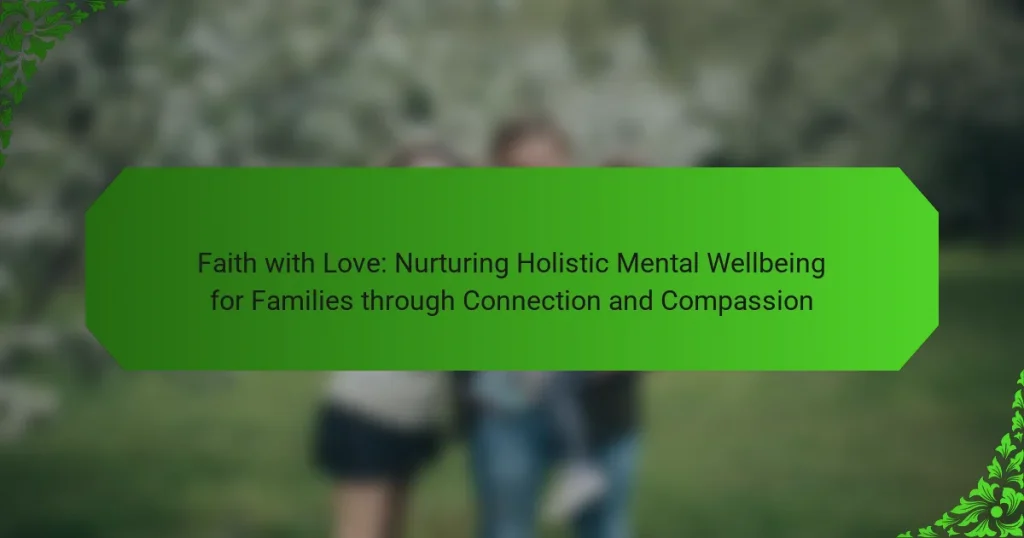 Faith with Love: Nurturing Holistic Mental Wellbeing for Families through Connection and Compassion