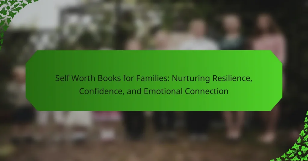 Self Worth Books for Families: Nurturing Resilience, Confidence, and Emotional Connection