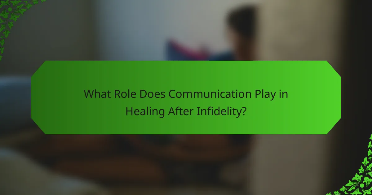 What Role Does Communication Play in Healing After Infidelity?